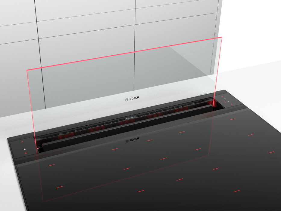 Выдвижная стеклянная вытяжка Bosch Glassdraft
