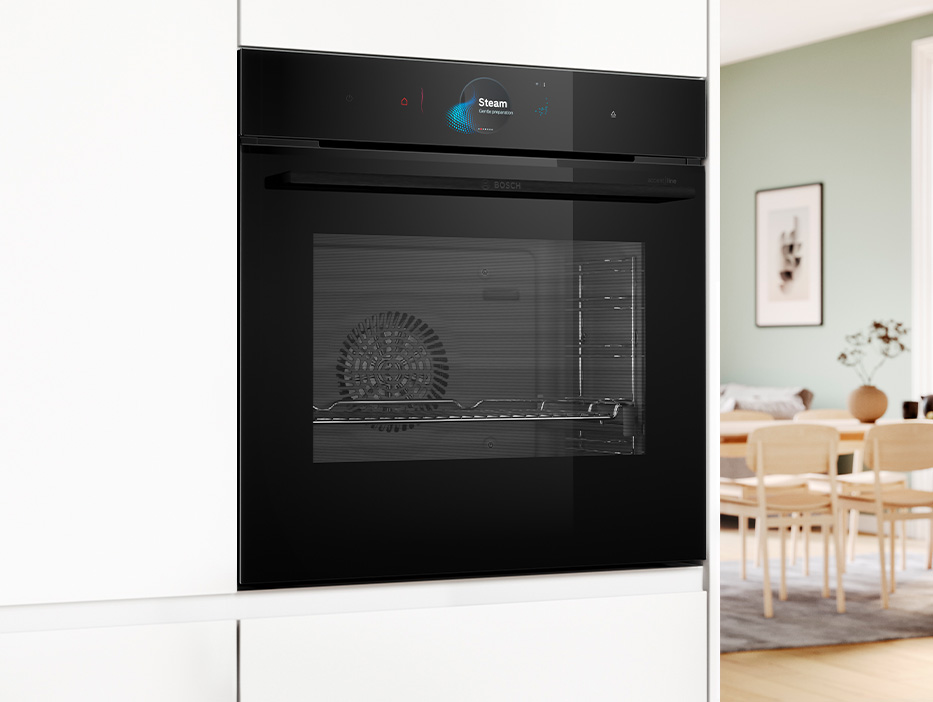 Bosch AccentLine қара түсті кірістірілетін духовкасы